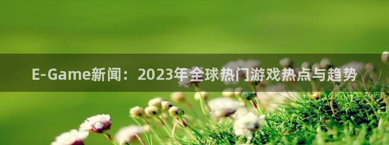 蓝冠娱乐注册测速：E-Game新闻：2023年全球热门游戏热
